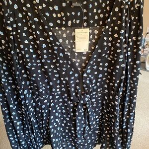 Sanctuary Black and Blue Blouse